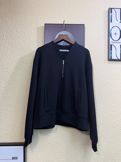 Half zip space cotton sweater #00981