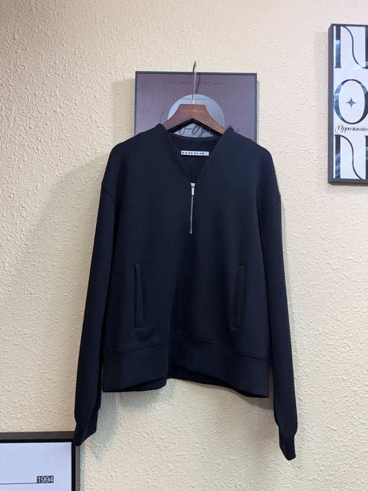 Half zip space cotton sweater #00981