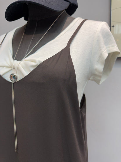 (-30%)Deluxe chiffon cami dress