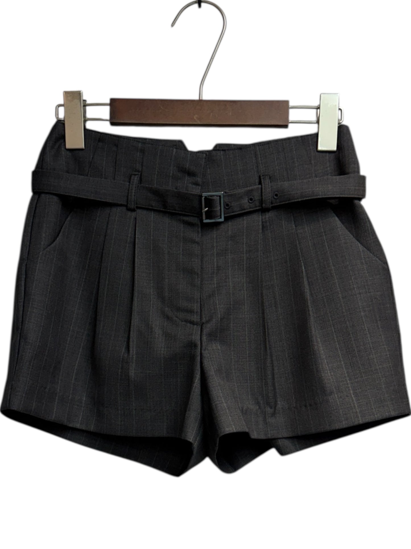 With belt stripe shorts #00256