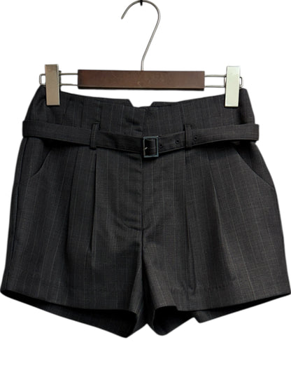 With belt stripe shorts #00256