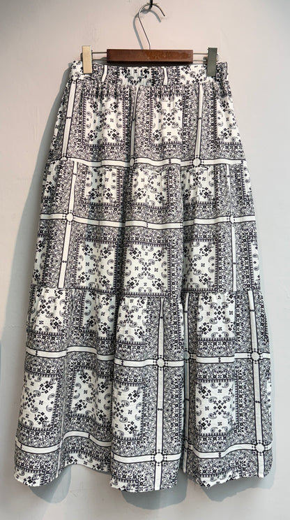 Ethnic pattern skirt set #00757
