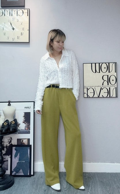 So so shirt collar cardigan #00385