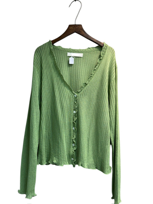 Big v neck knit cardigan #00503