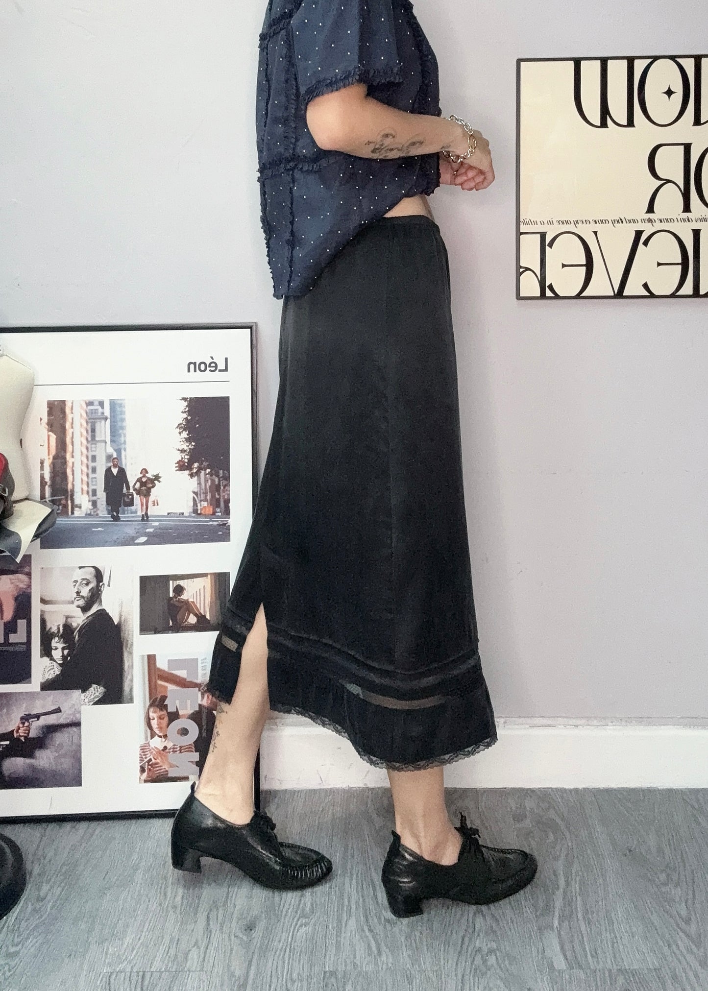 👍🏻Yin Yang tone lace skirt#00598