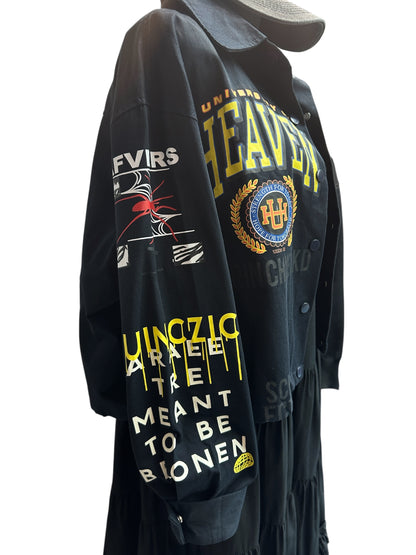 Printed shirt jacket