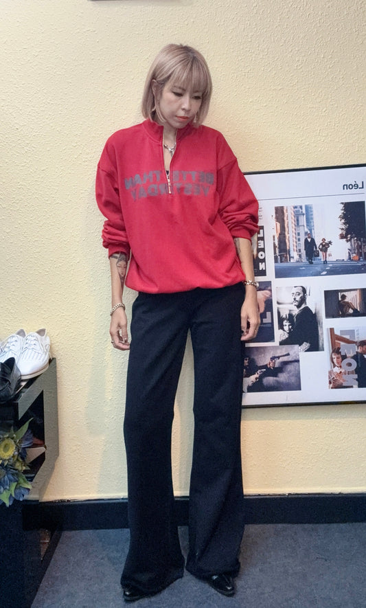 “Better than” half zip sweater #00940