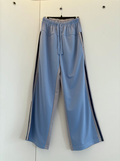 Two tone polyester pants #00801