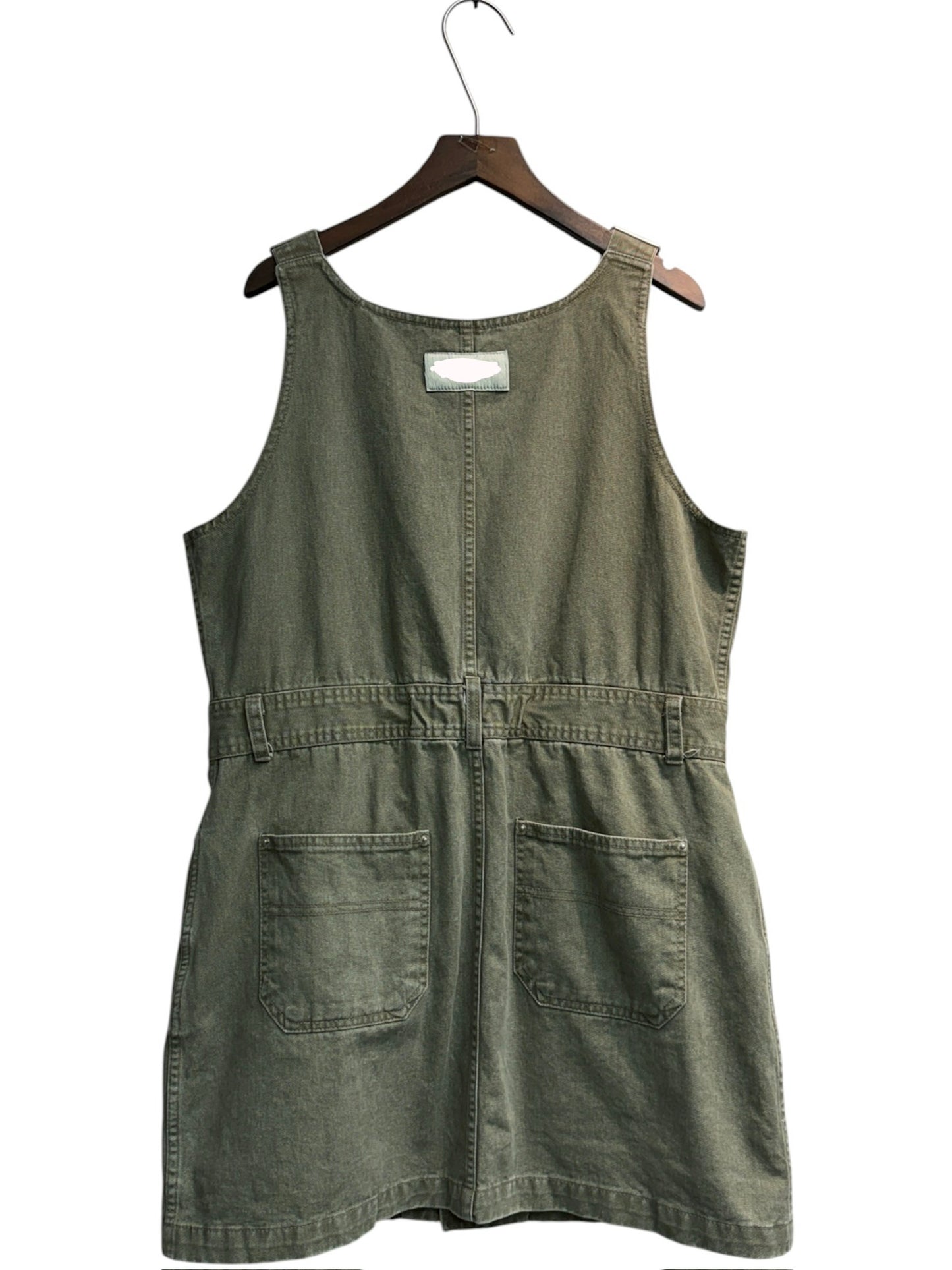 Apron denim dress #00620