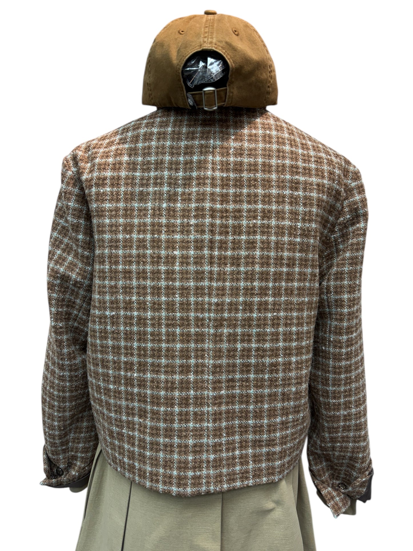 Grid tweed jacket