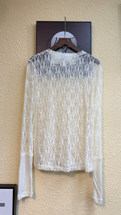 👍🏻Full embroidery lace spandex top #00911