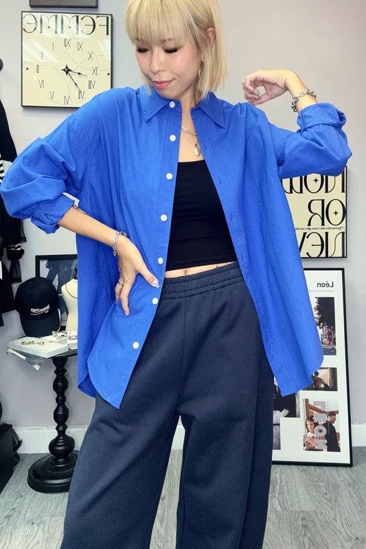 Oversize plain shirt