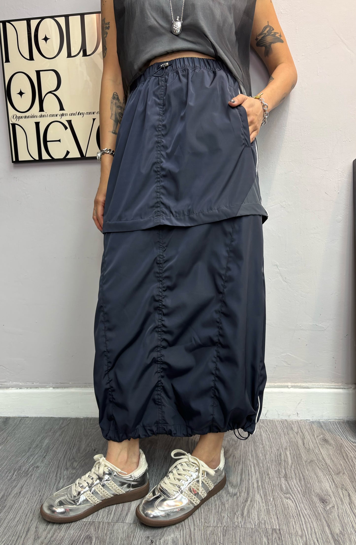 2 in 1 light windbreaker skirt #00571
