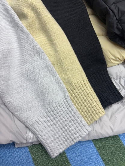 Down X knit sleeves jacket #00086