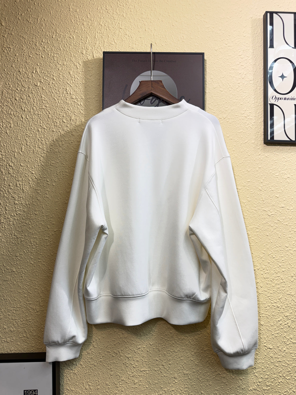 Half zip space cotton sweater #00981