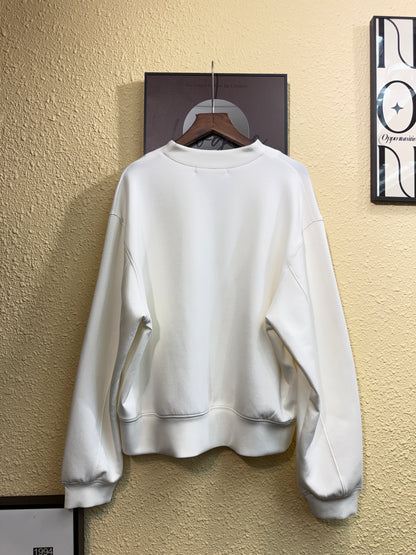Half zip space cotton sweater #00981
