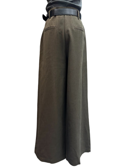 High waist Belt pants