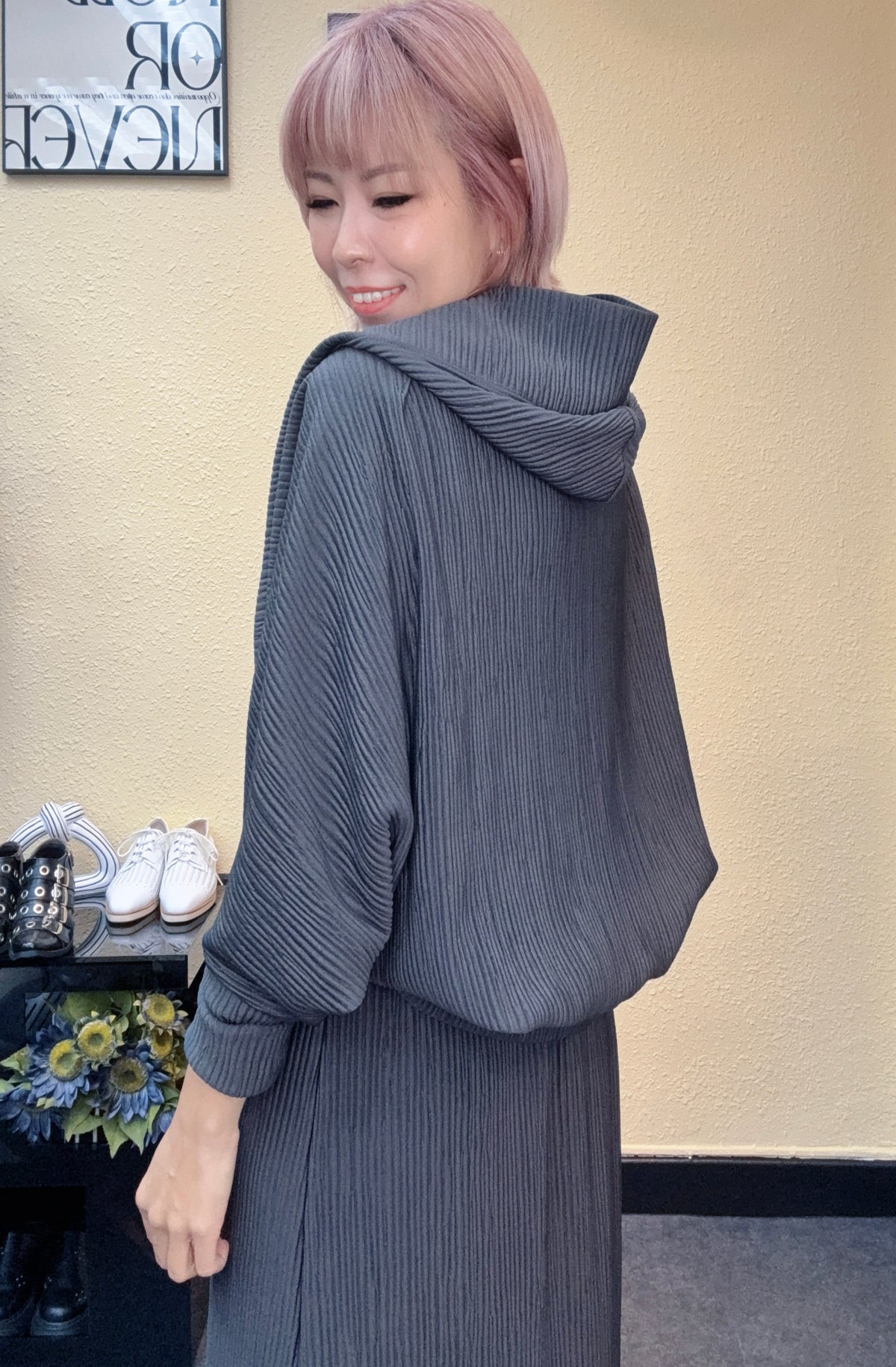 With batwing outer one piece set #00864