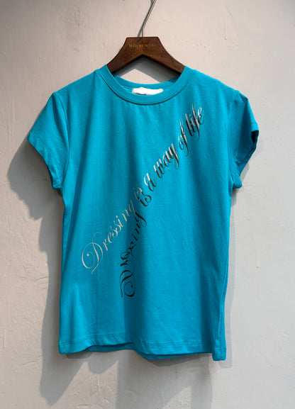 (-40%)Words slim tee #00786