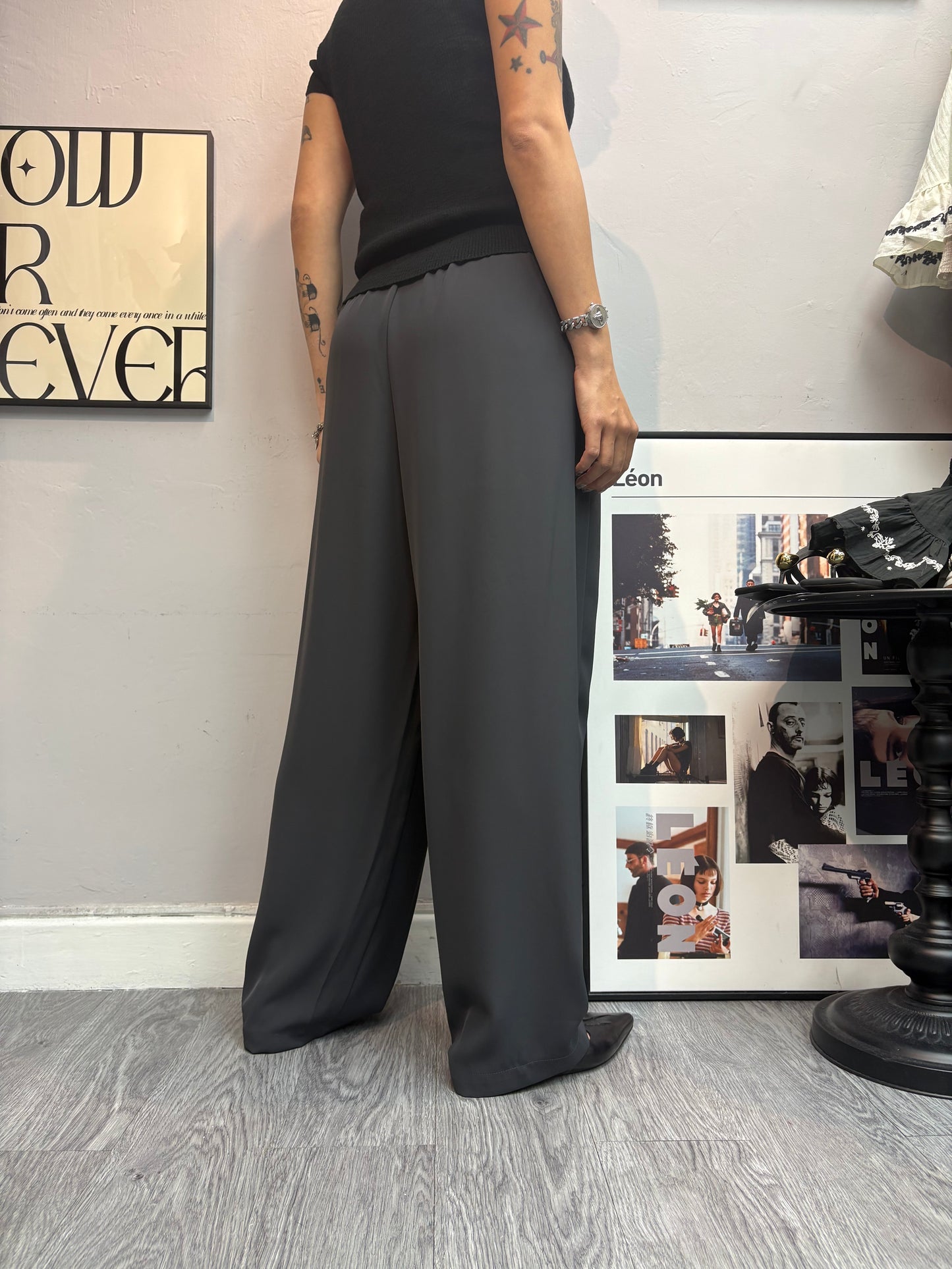 👍🏼Non ironed Chiffon pants #00636