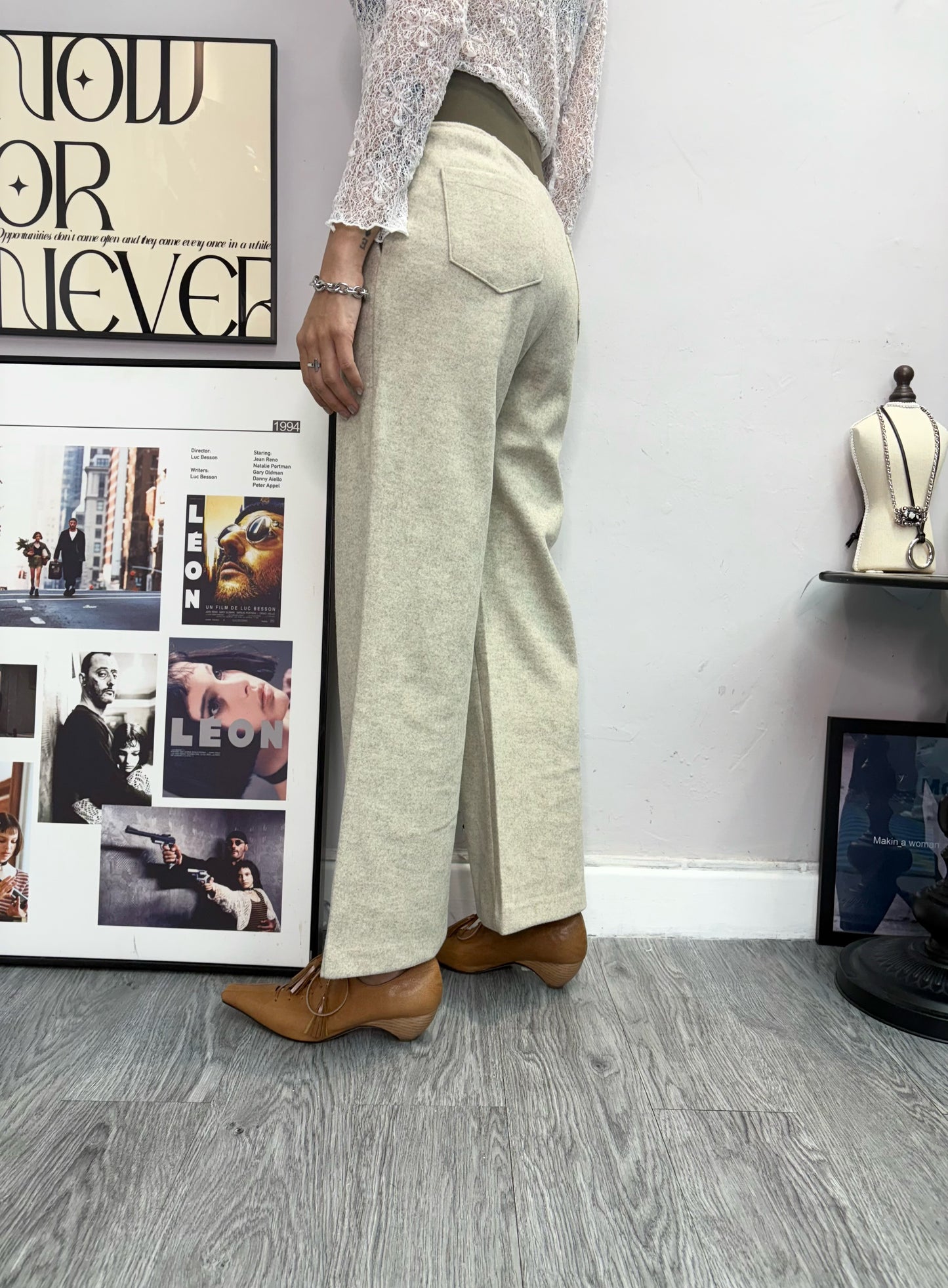 Full elastic nap pants #00067