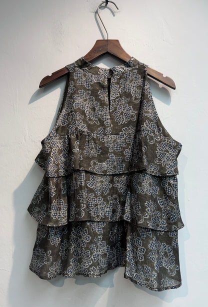 (-20%)Floral layers blouse #00775