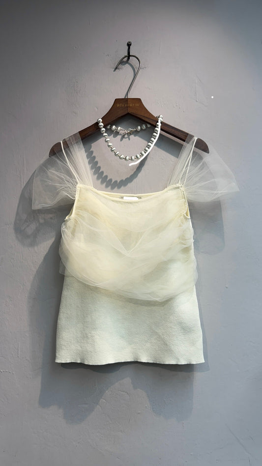 ‘Sa’ sleeves knit top #00650