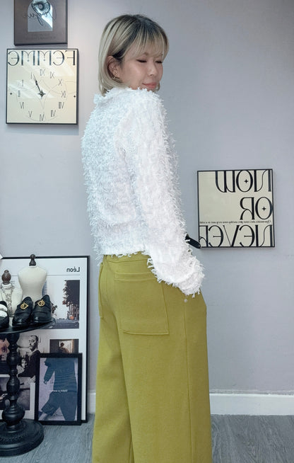 So so shirt collar cardigan #00385