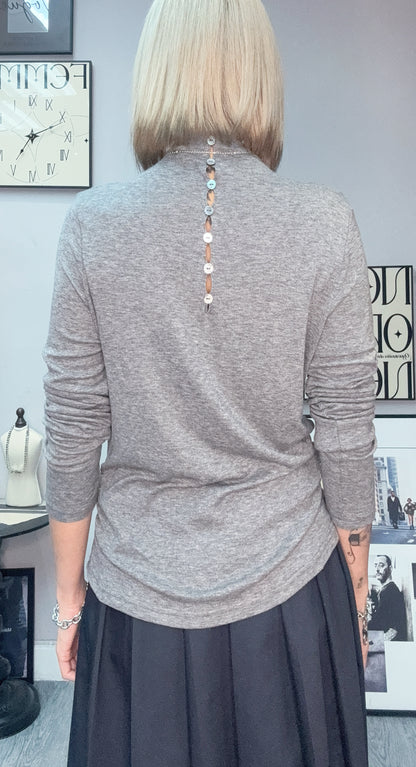 Back neck button inner #00098