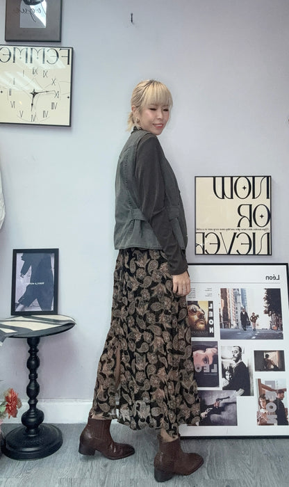 Side belt  vest jacket