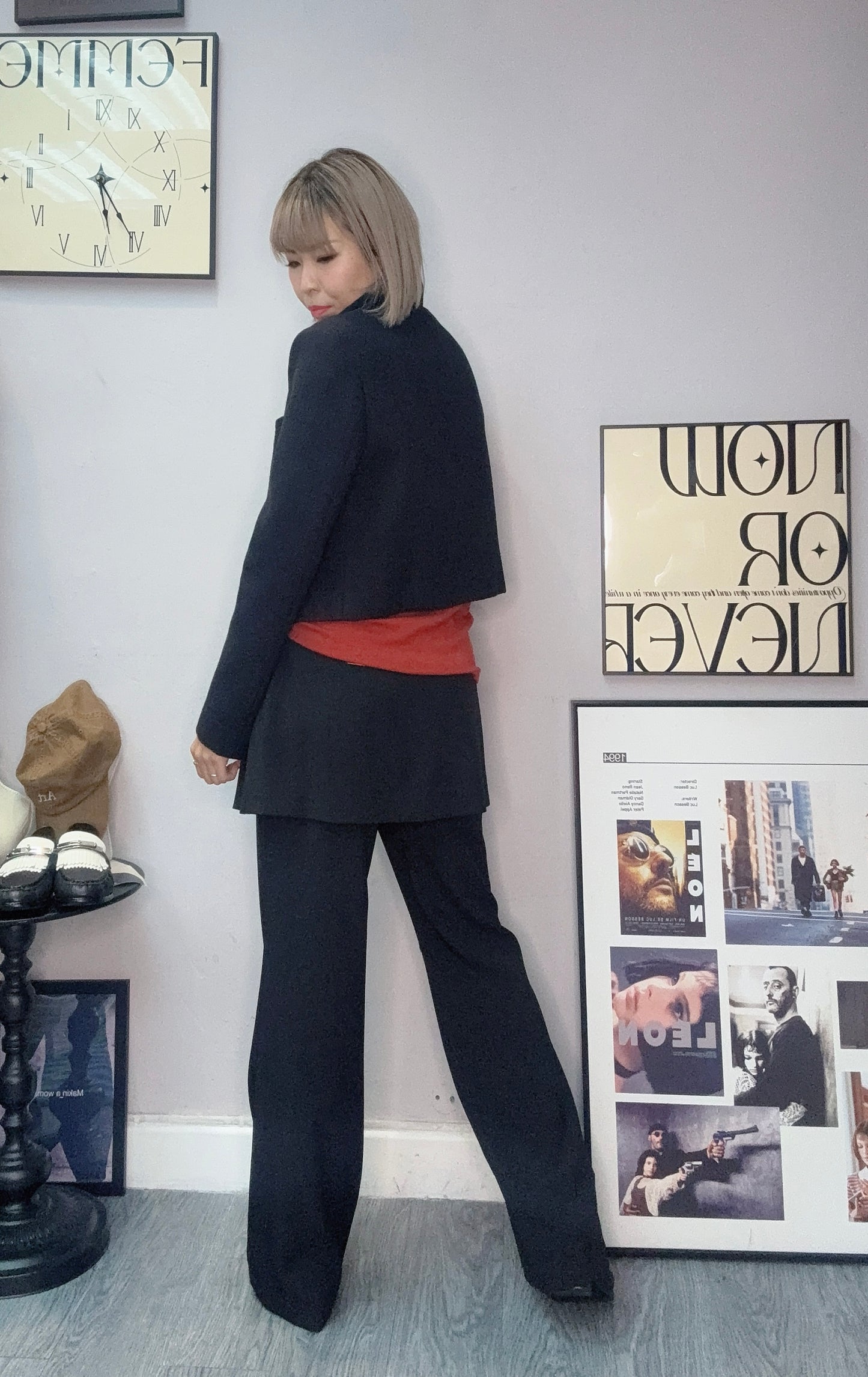 (-30% off)silver button tweed short jacket #00029