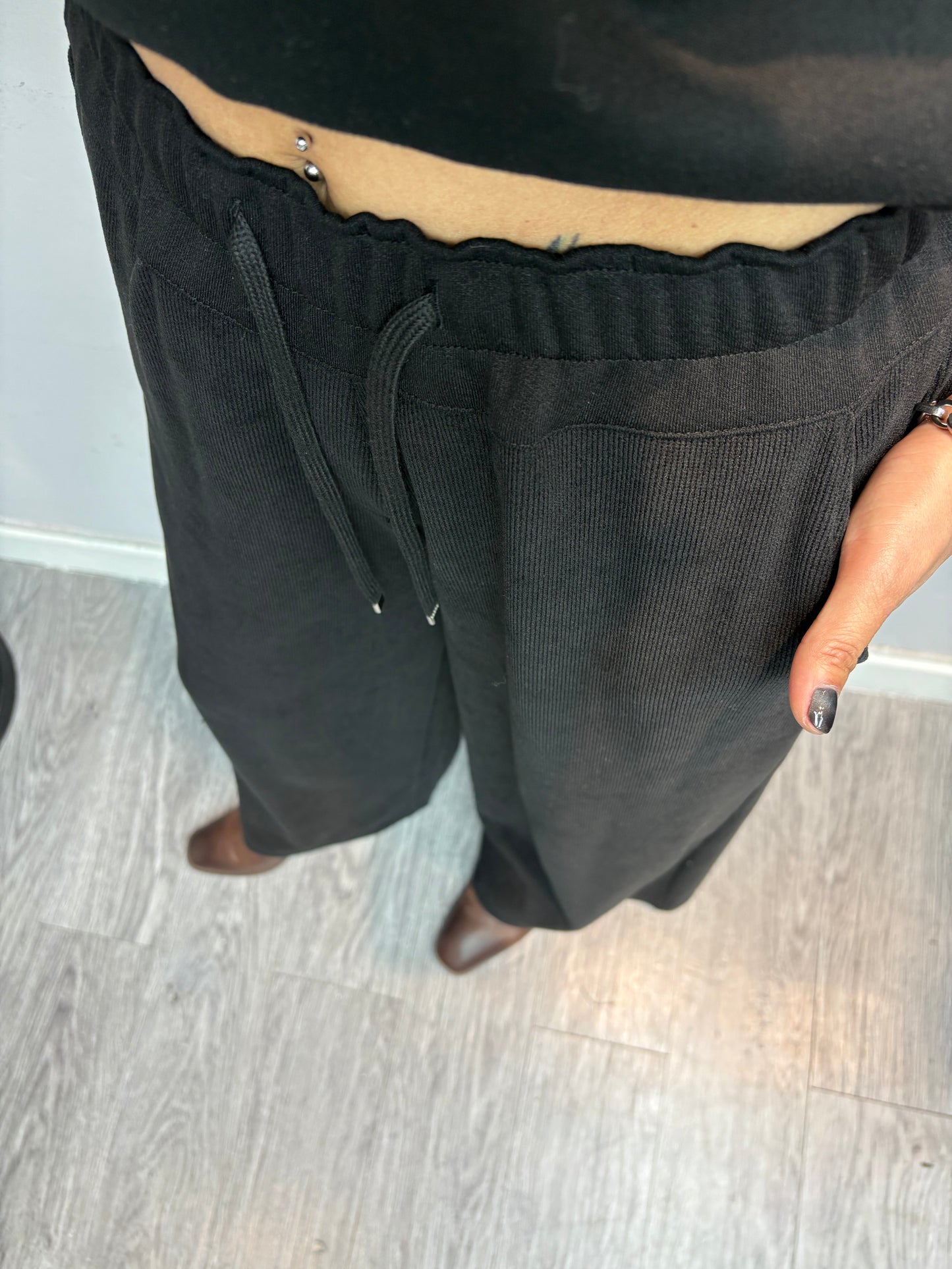 Full elastic high waist pants #00132