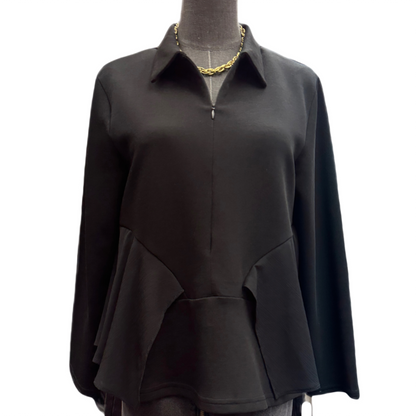 Two tone long sleeves top