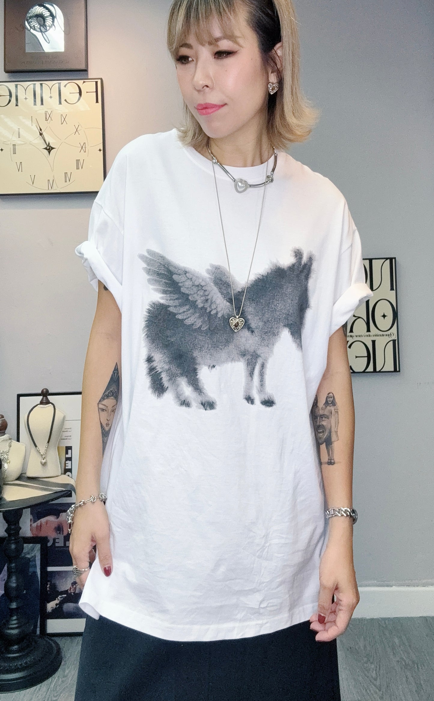 Winged horse tee #00446