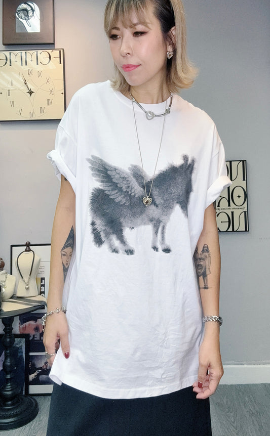 Winged horse tee #00446