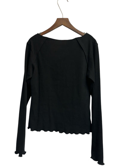Side button rib tee