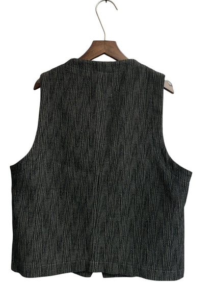 (-30% off)Weaving pattern vest blazer