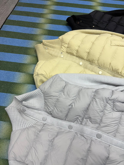 Down X knit sleeves jacket #00086