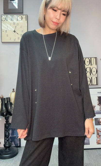 Two buttons tee #00031