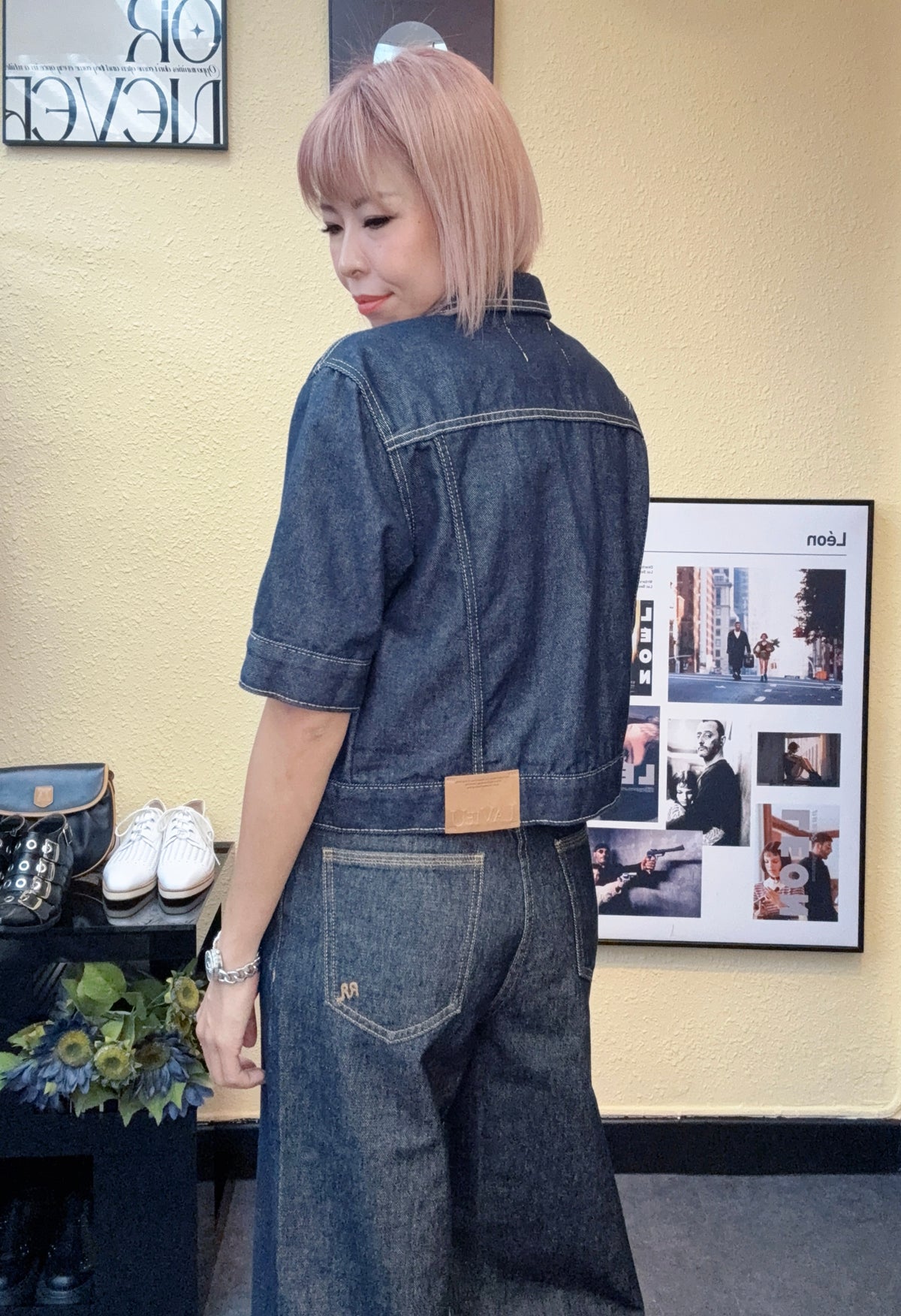 Denim short outer #00895