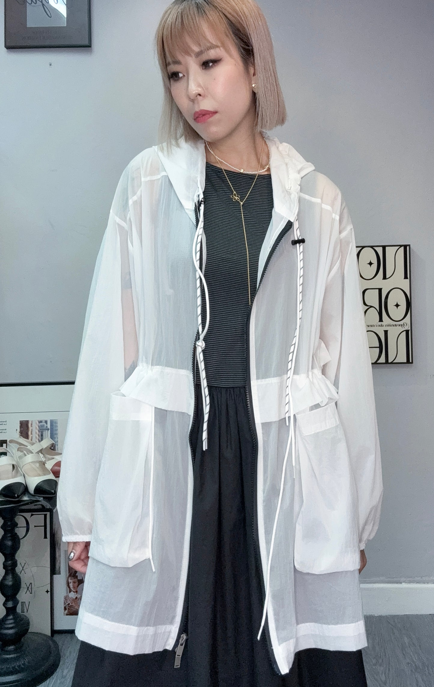(-20%)Big pockets windbreaker #00777