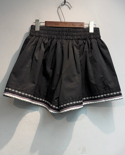 Ethnic trim shorts #00686