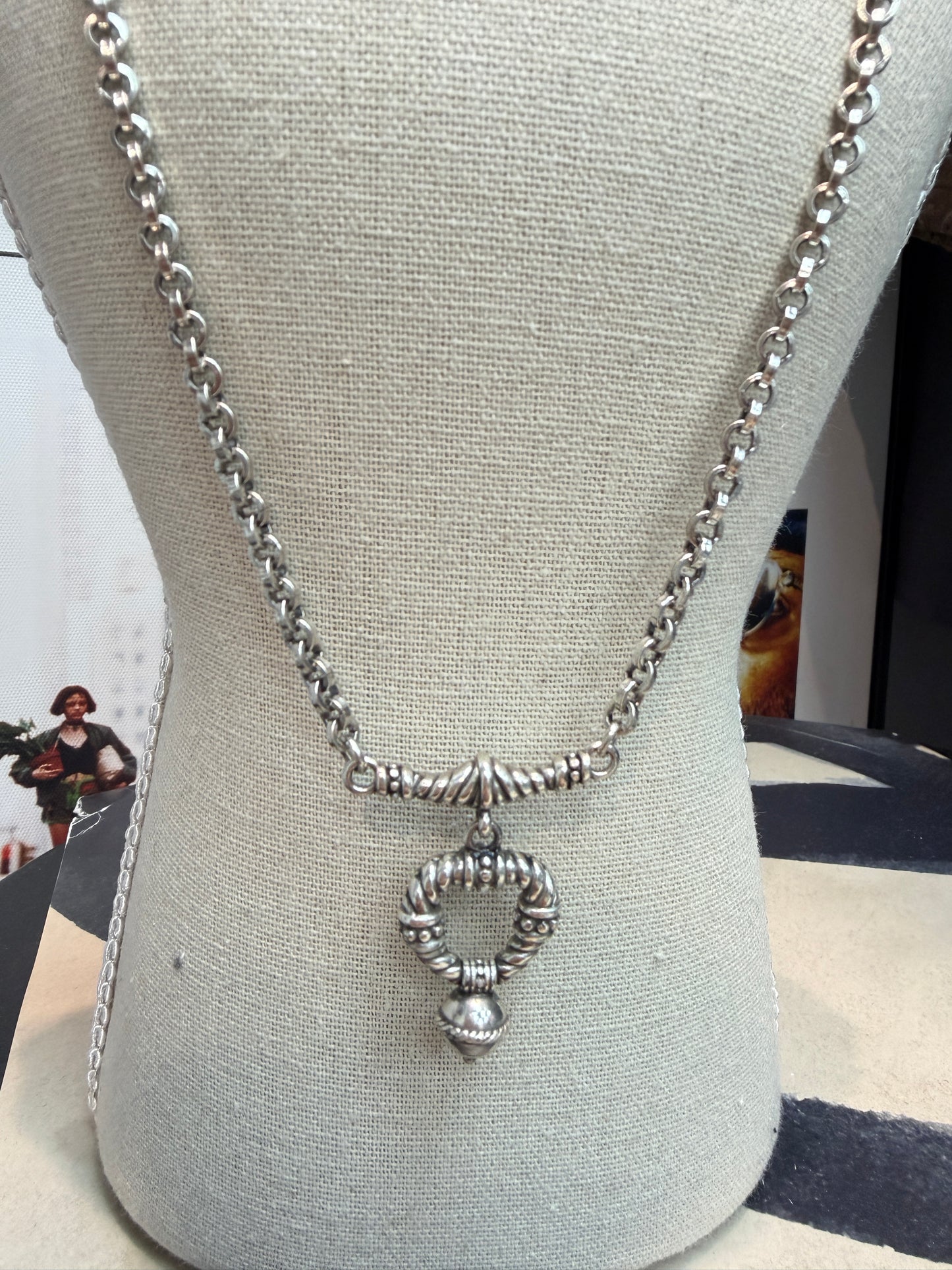 Inverted triangle necklace