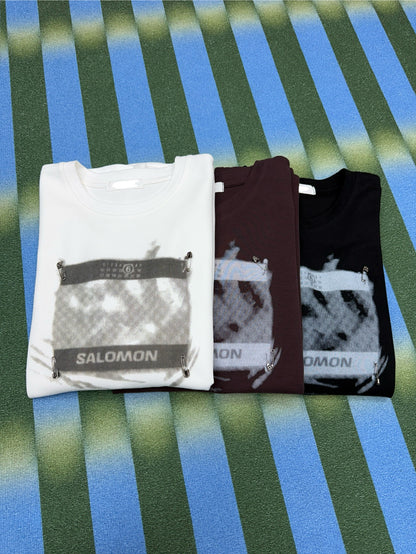 Short sleeves printed loose tee #00122