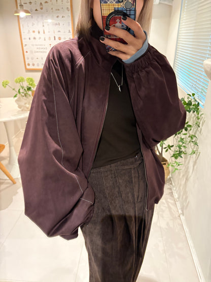 Back words fleece jacket #00011