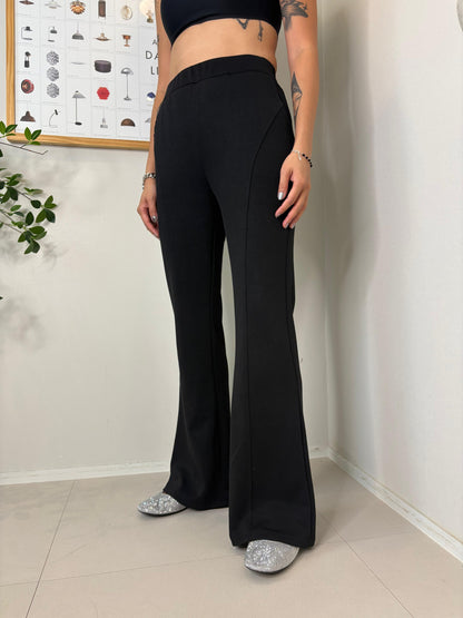 (Promotion-20%) mask texture slim flare pants #00671
