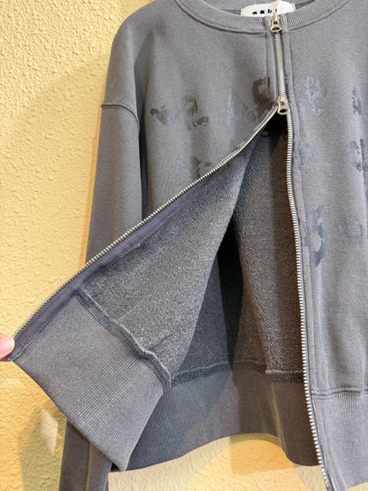Front words zip outer #00932