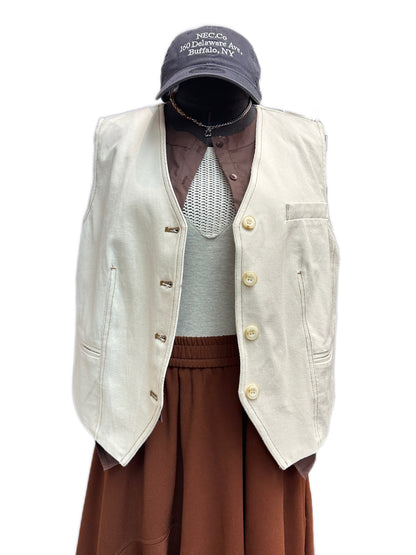 Shirt X denim vest jacket