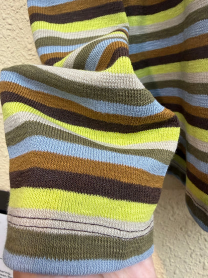 Striped long tee #01009