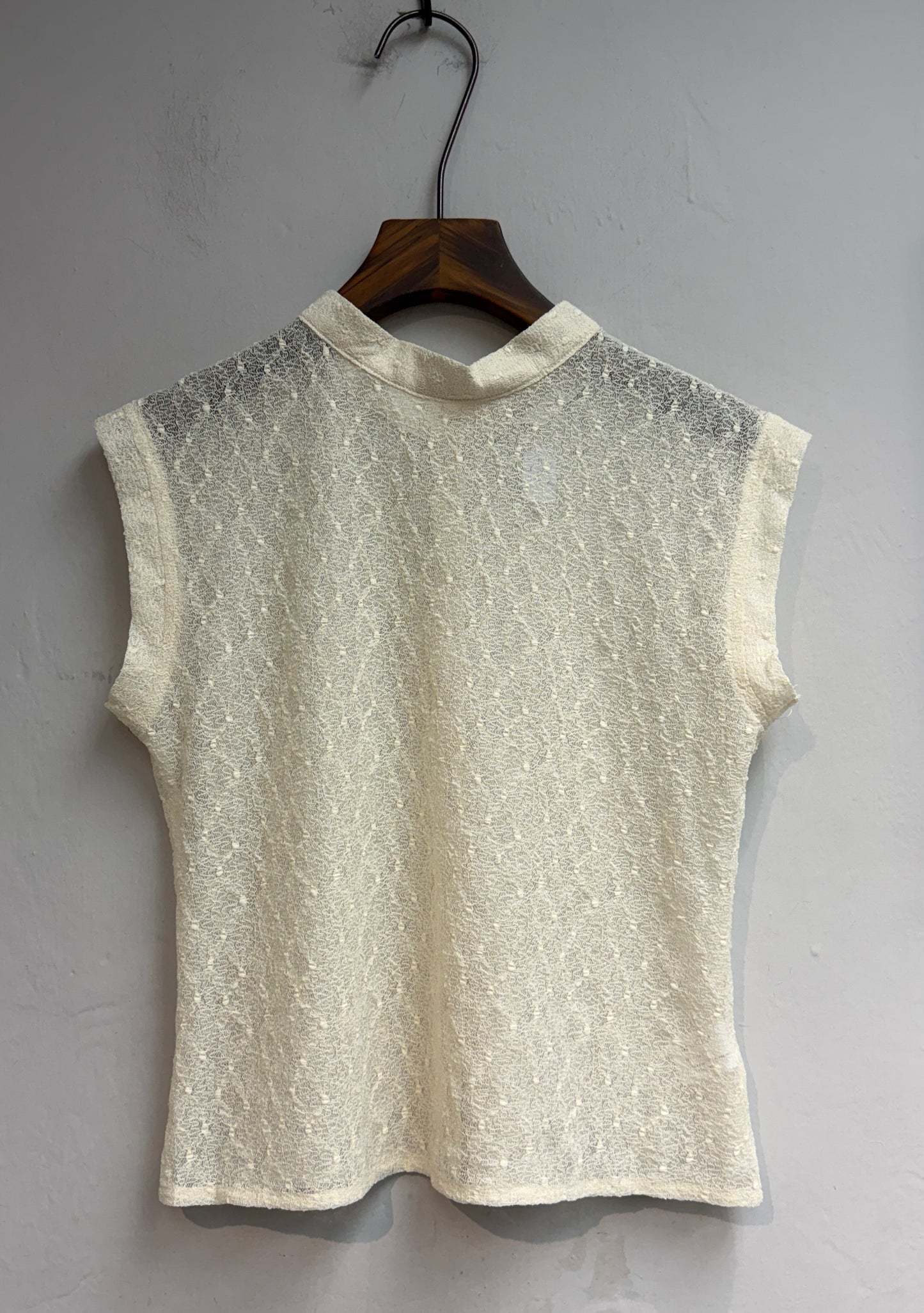 (-30%)Mesh lace blouse